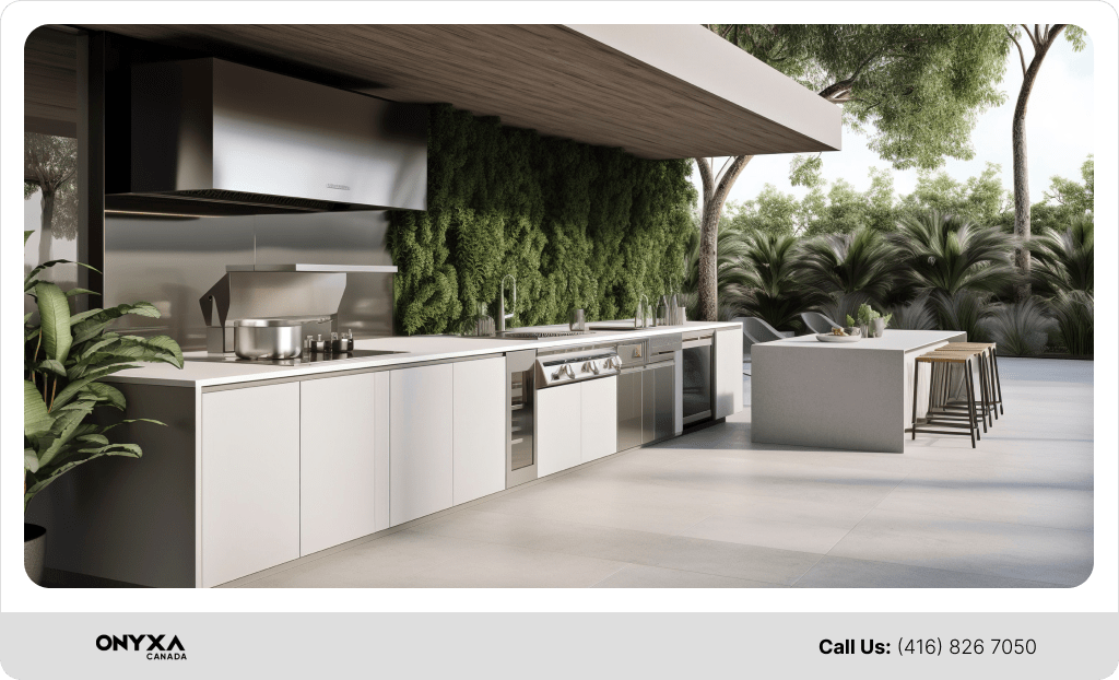 Top 5 Outdoor Countertop Materials and Ideas 1 Outdoor Countertop Ideas - Porcelain Slabs