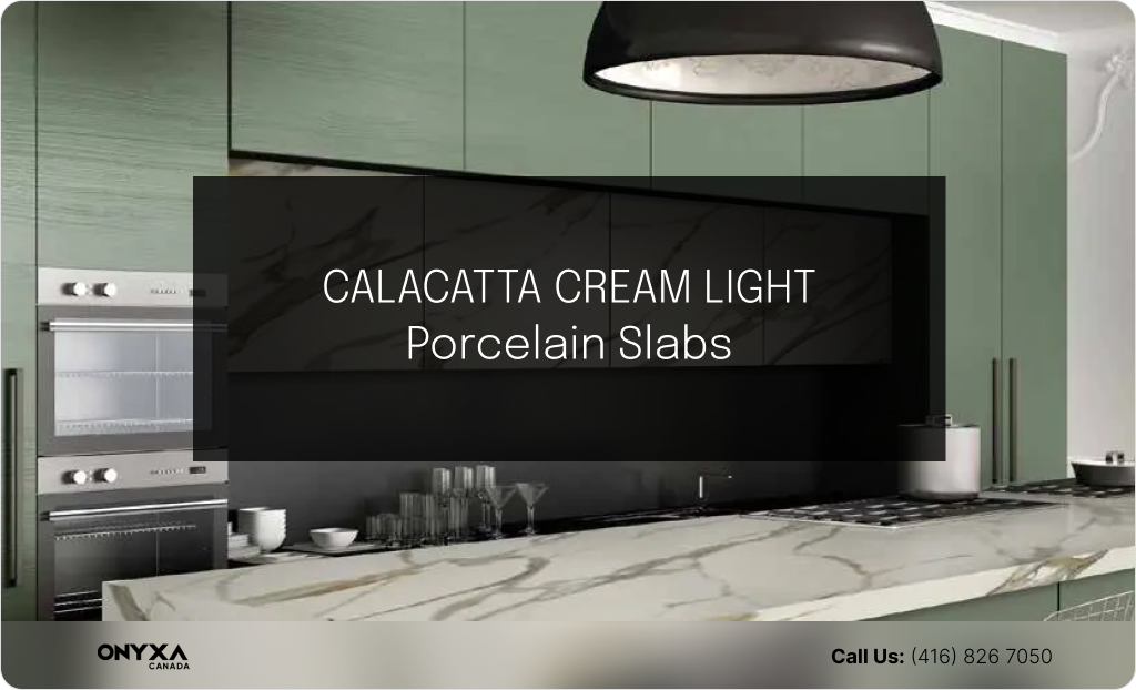 Top Porcelain Countertops Color Trends in 2024 10 CALACATTA CREAM LIGHT