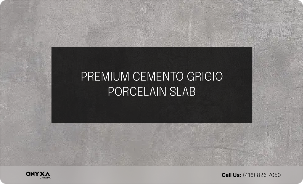 Top Porcelain Countertops Color Trends in 2024 5 PREMIUM CEMENTO GRIGIO PORCELAIN SLAB