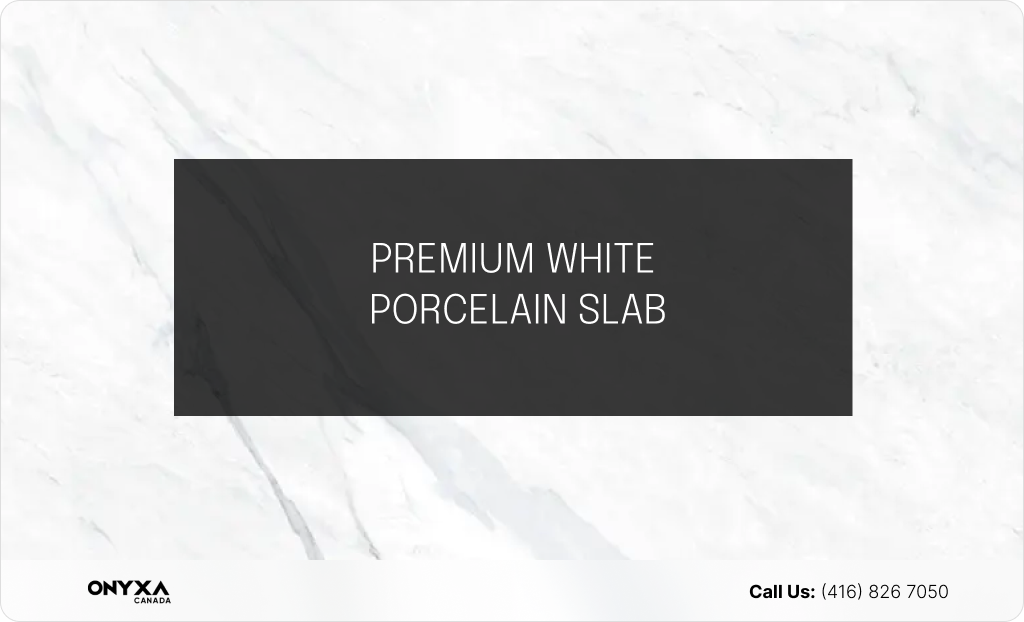 Top Porcelain Countertops Color Trends in 2024 2 PREMIUM WHITE PORCELAIN SLAB