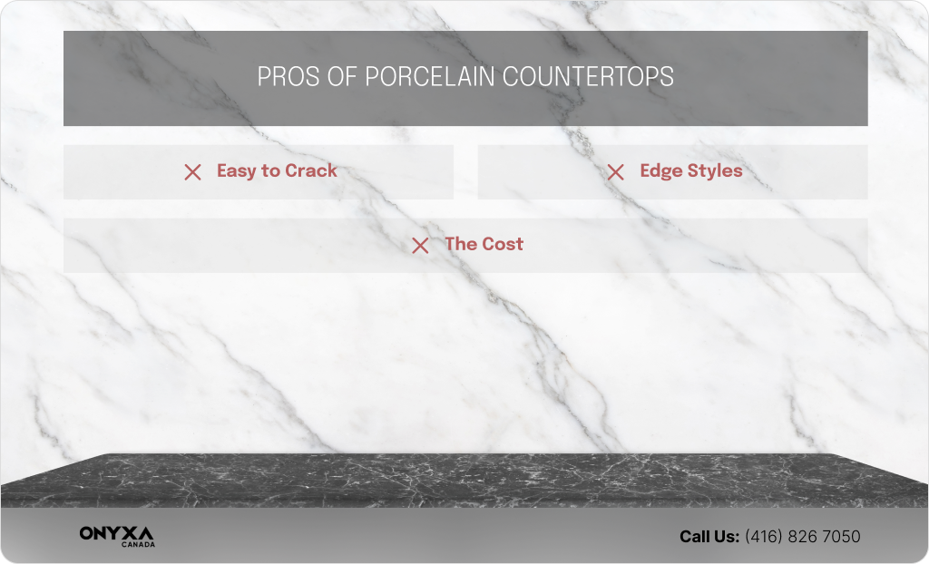 Pros and Cons of Porcelain Countertops 2 Porcelian Slabs for Showe Walls Metrics 3